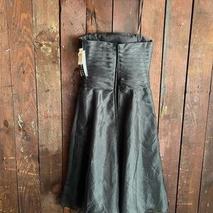 NWT formal black strapless dress